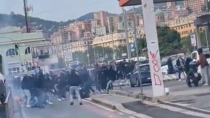 Άσχημες εικόνες λίγο πριν την έναρξη του ματς