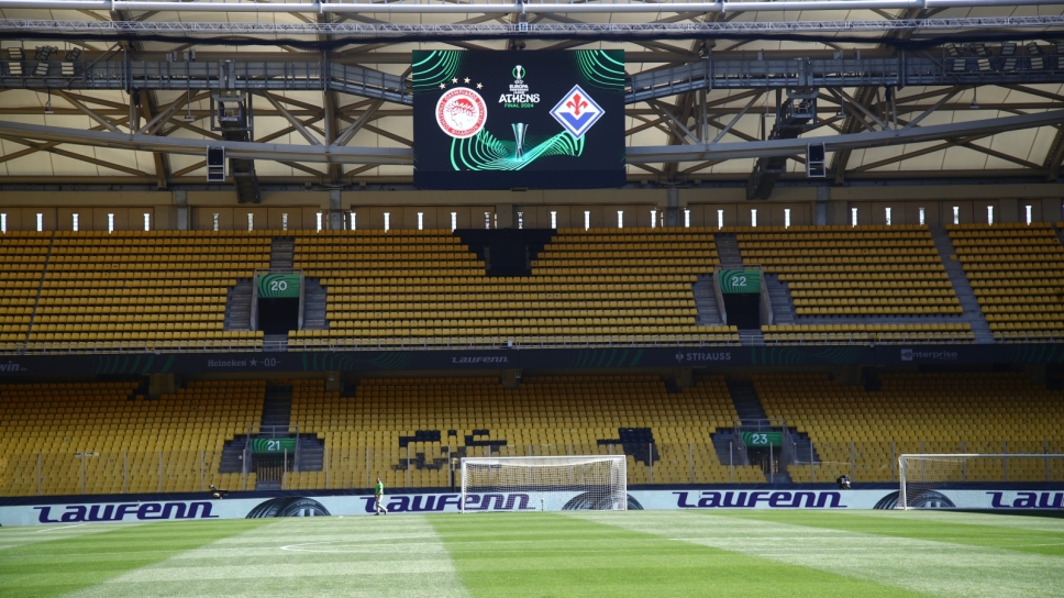 Η «AEK Arena» στα χρώματα του Conference League