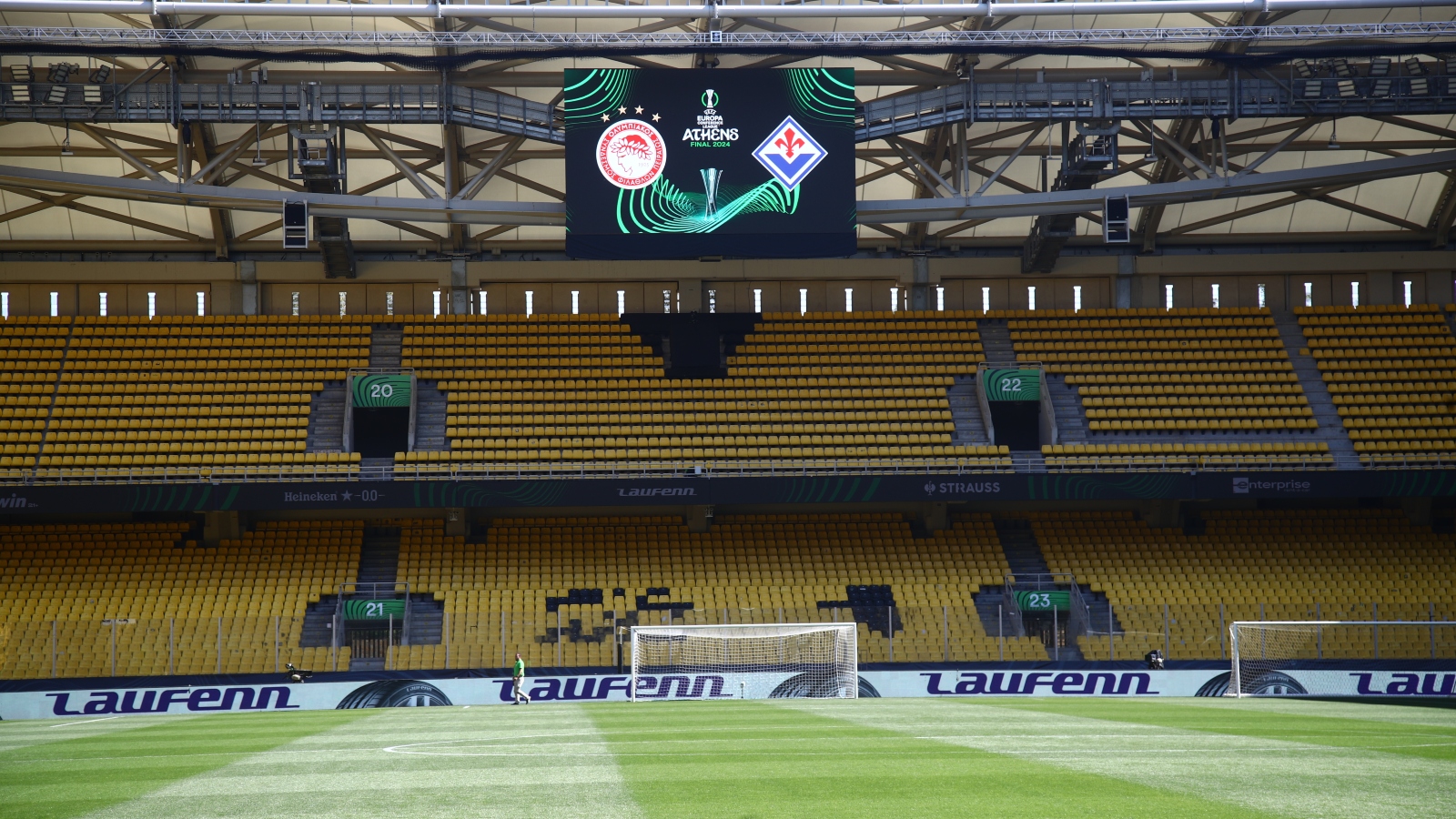 Η «AEK Arena» στα χρώματα του Conference League