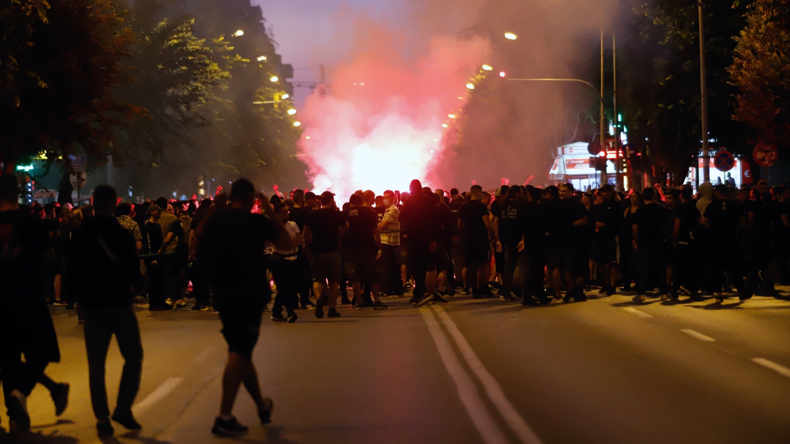 Πορεία οπαδών στην Θεσσαλονίκη