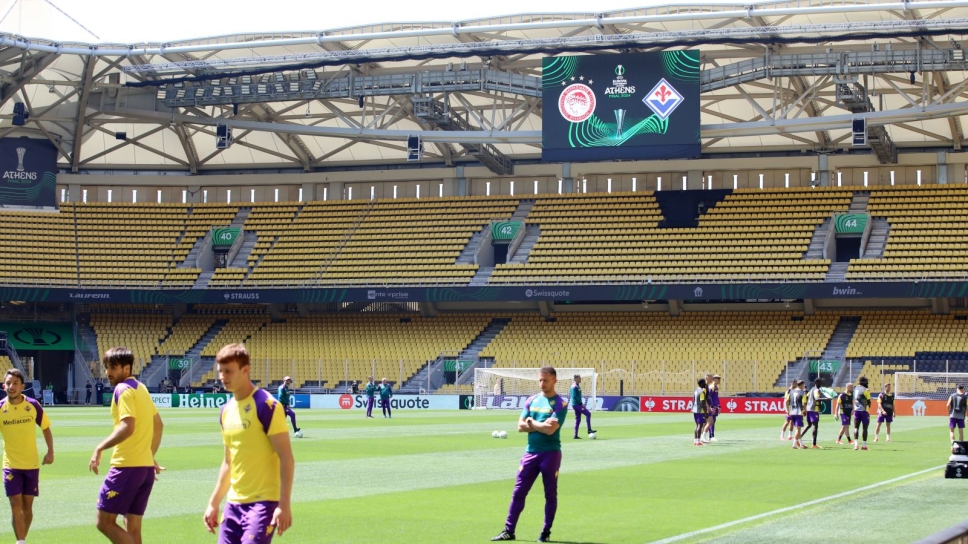 Προπόνηση Φιορεντίνα στην AEK Arena
