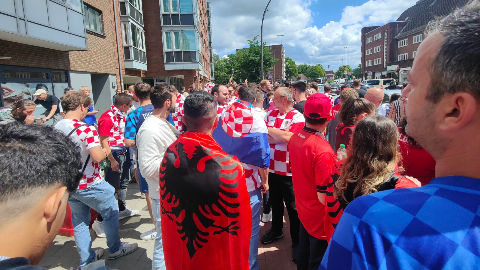 Κροατία - Αλβανία φίλαθλοι