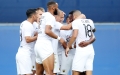 Οι παίκτες της ΑΕΚ πανηγυρίζουν στη ρεβάνς με την Ίντερ ντ΄ Εσκάλδες