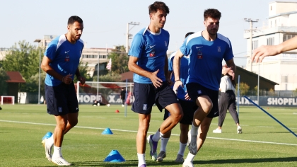 Βαγιαννίδης, Ιωαννίδης και Παυλίδης σε προπόνηση της Εθνικής