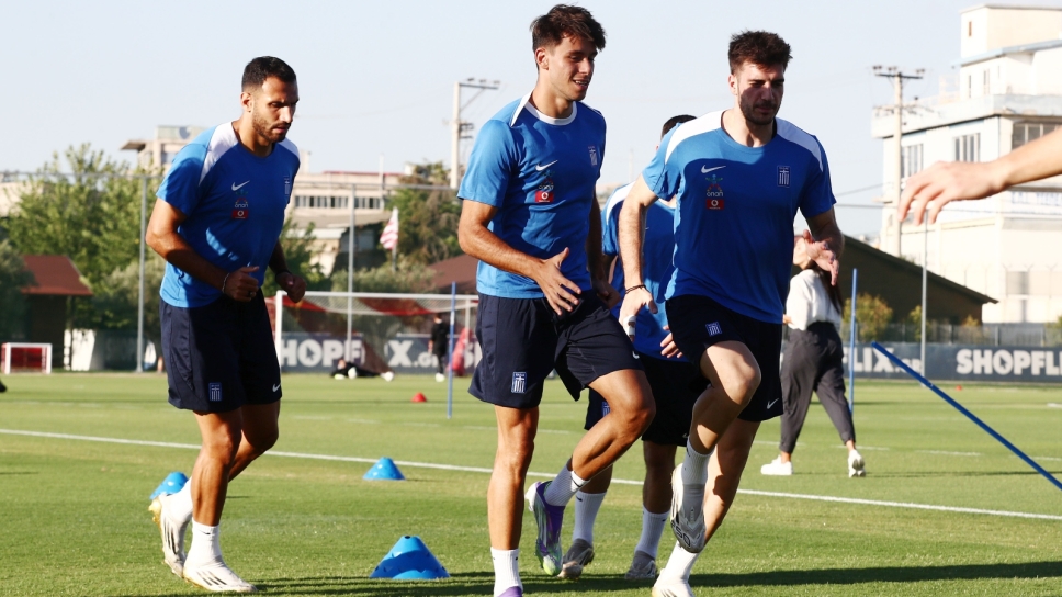 Βαγιαννίδης, Ιωαννίδης και Παυλίδης σε προπόνηση της Εθνικής